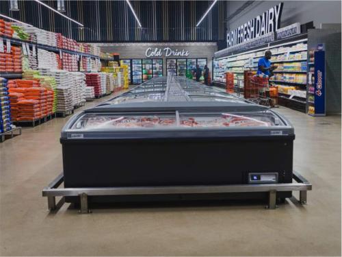 Refrigeration display Cabinets – Uprights and Lowrights-supermarket -liquor durban-south africa-johannesburg Deep island cabinet-hj-min